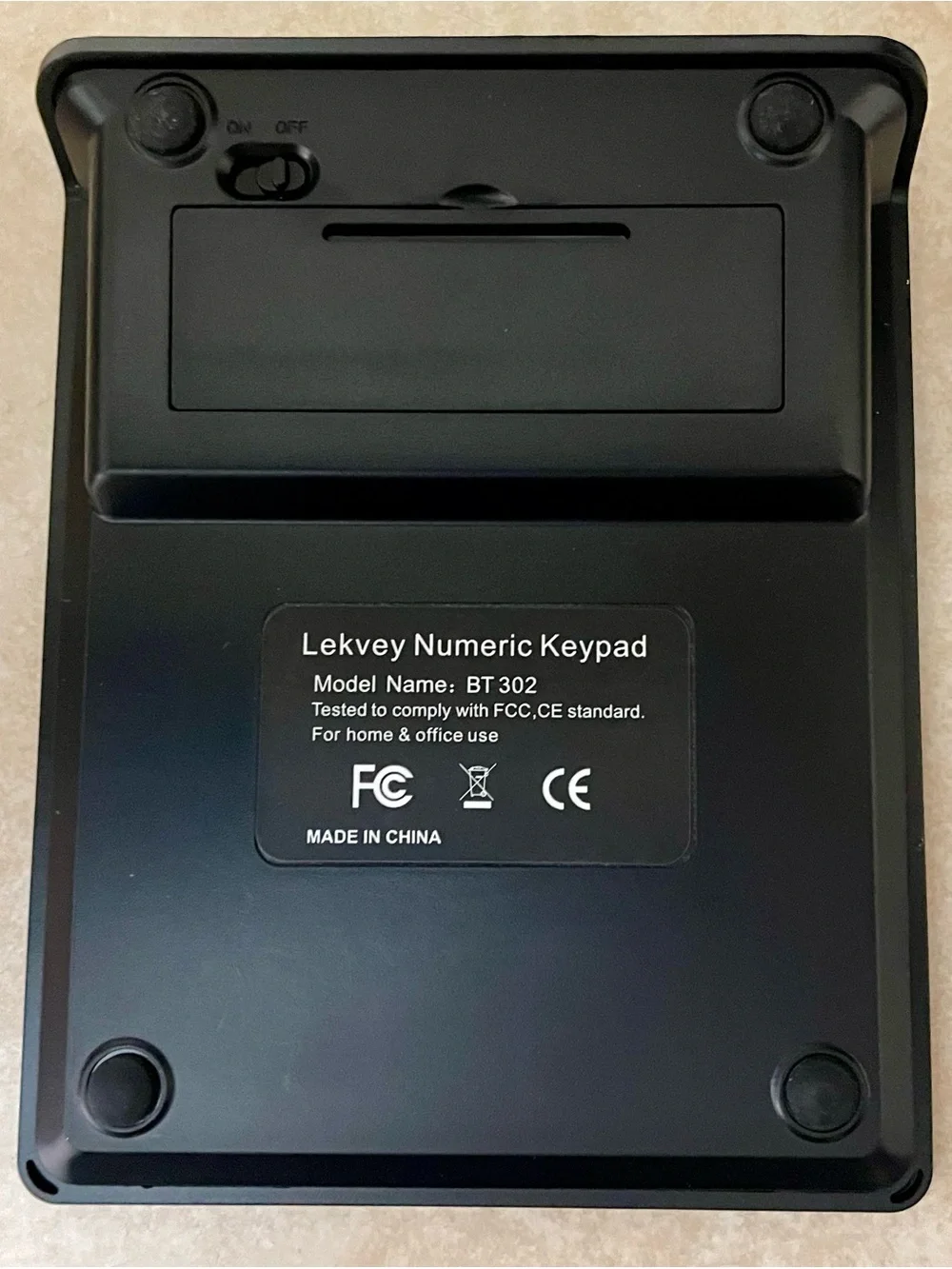 Lekvey Bluetooth Number Pad 28-Key Wireless Numeric Keypad for Laptop PC Black